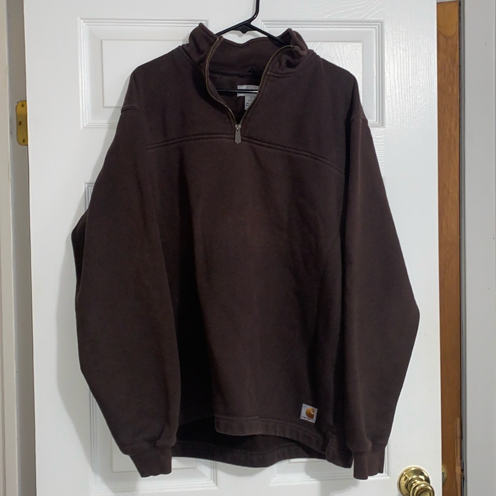 Men’s large tall, Carhartt brown sweater
